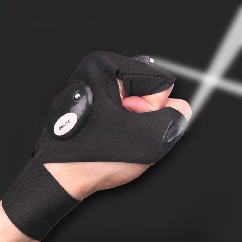 Timo Products™ Fingerless Glove LED Flashlight