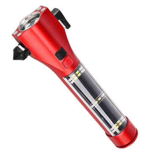 Timo Products™ Multi-functional Rechargeable LED Flashlight with Hammer