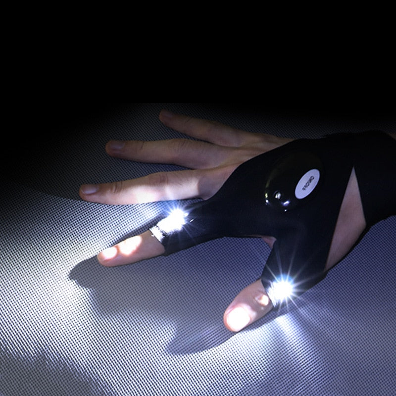 Timo Products™ Fingerless Glove LED Flashlight