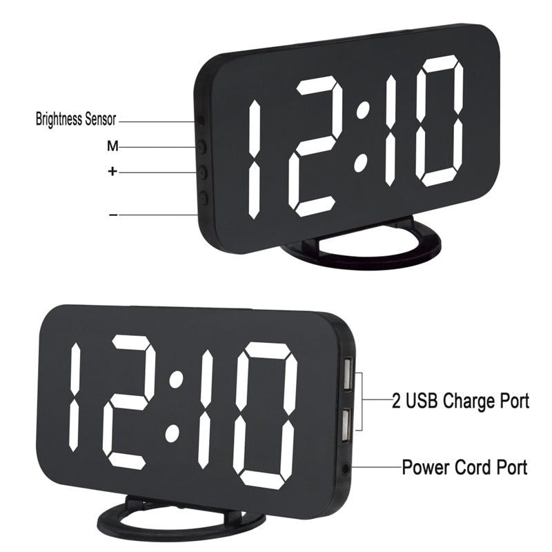 Timo Products™ LED Mirror Clock