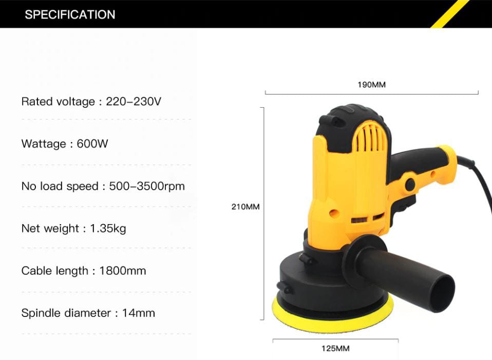 Timo Products™ Portable Electric Car Polisher